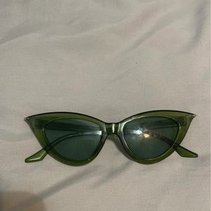 Sage Green Cat-Eye Sunglasses